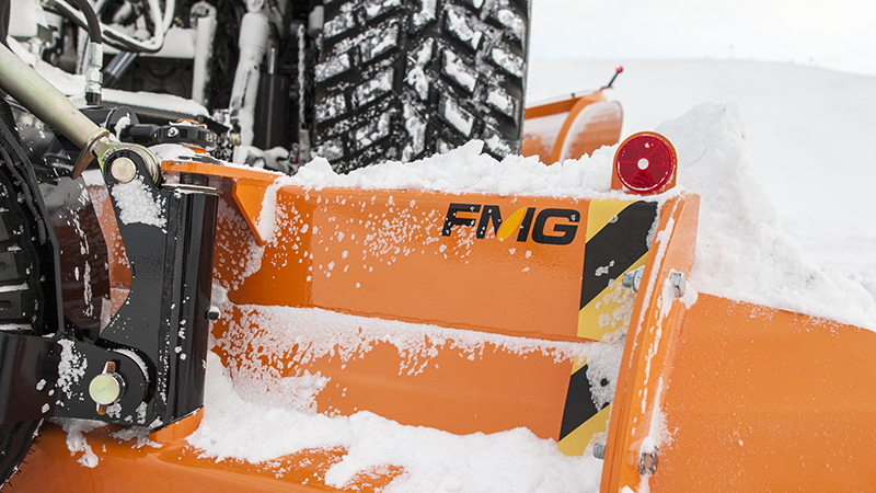 valtra unlimited custom tractor with snow plough detail image